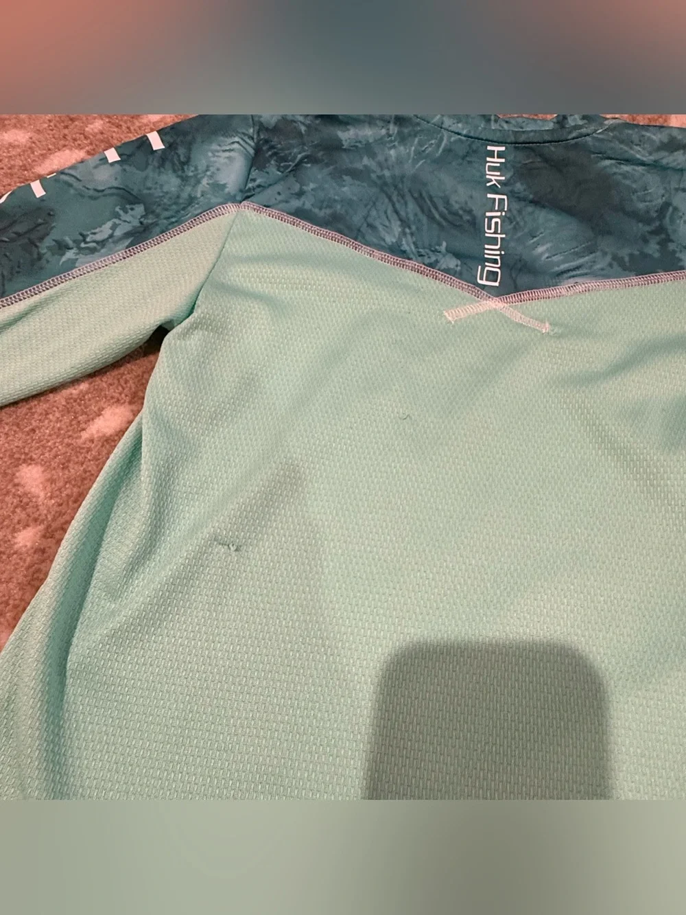 Bundle (3) Kids' Long- Sleeve Performance Rash Guards/Top, Huk Fishing. Size 7/8